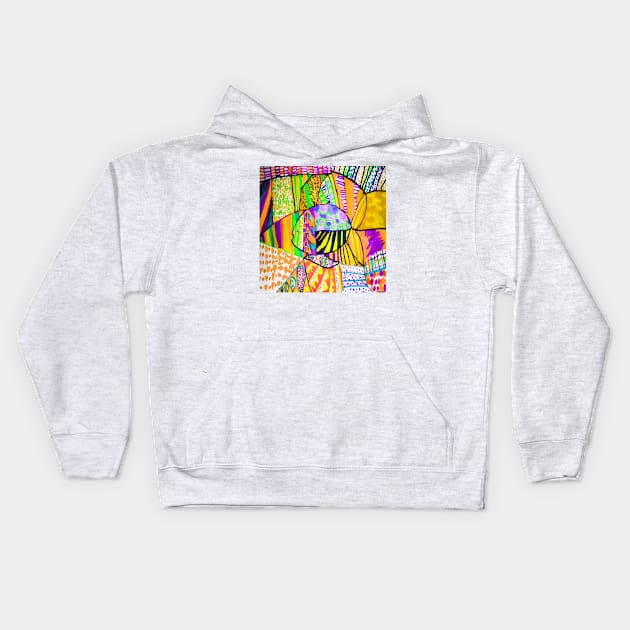 Fish Painting #1d Kids Hoodie by markross